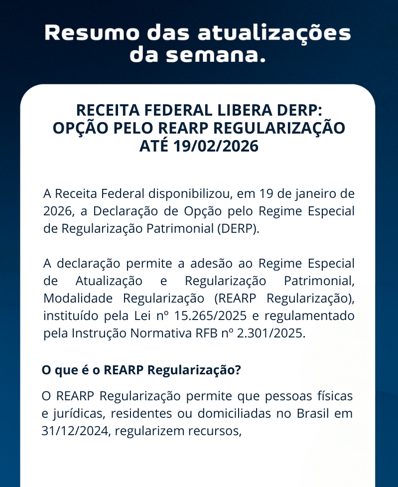 Giro Tributarium 18 a 23 de Janeiro 2025